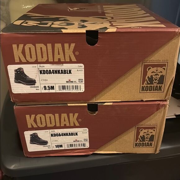Kodiak Men's Crusade Composite Toe Waterproof Work Hiker Boot KD0A4NKADWX Black - Picture 9 of 9